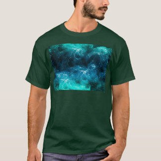 Green blue seamless ocean currents Swimming Ocean  T-Shirt