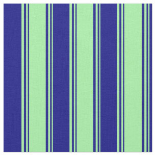 Green & Blue Striped/Lined Pattern Fabric