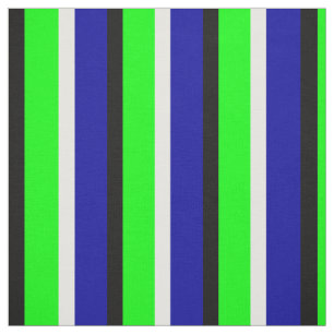 Green Blue Stripes Textile Fabric