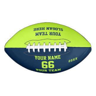 Green blue white Football Name, Number, Team