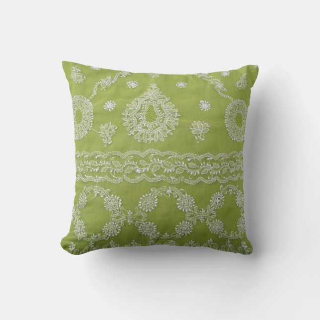 Green Bohemian Pillow (Front)