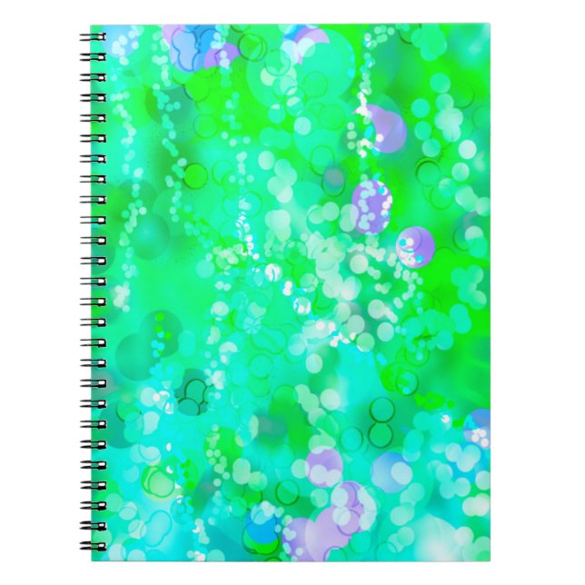 Green Bokeh 92015 Notebook (Front)