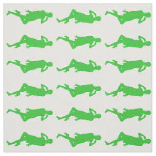 Green Bold Mod GoGo Girls Fabric