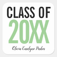 Green Bold Personalized Graduation ANY YEAR