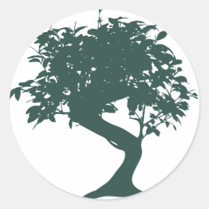Green Bonsai Tree Sticker