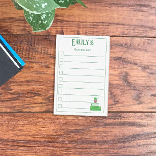 Green Books and Plant Reading List Post-It Notes