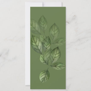Green Botanical Book Mark