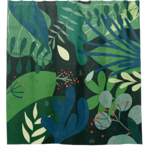 Green Botanical: Tropical Leaves Illustration