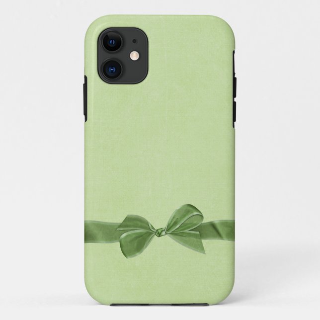 Green Bow Case-Mate iPhone Case (Back)