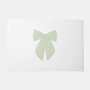 Green Bow Coquette Doormat