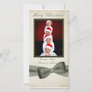 Green Bow Photo Card