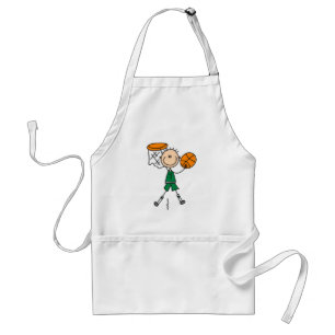Green Boy Basketball Player t-shirts and Gifts Standard Apron