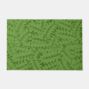 Green Branch Pattern (Jungle Art) (William Morris) Doormat