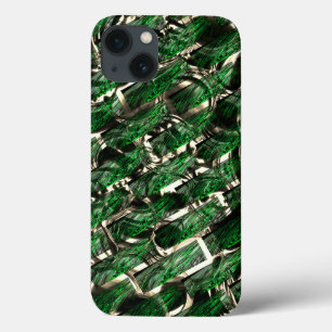 Green brick effect and darkest bubbles? iPhone 13 case