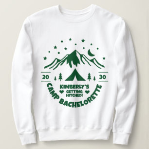 Green Bride Camp Bachelorette Party Sweatshirt