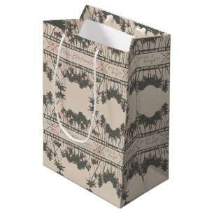Green & Bright, Hawaiian Style Christmas Medium Gift Bag