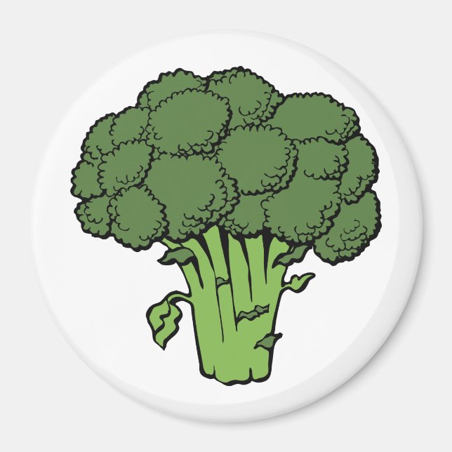 Green Broccoli Magnet (Front)