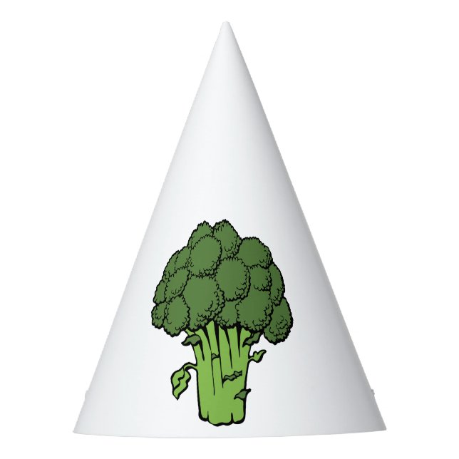 Green Broccoli Party Hat (Front)