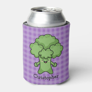 Green Broccoli Personalized Can Cooler