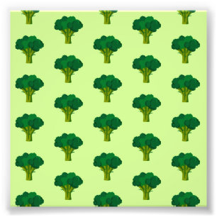 Green Broccoli Vegetable Healthy Eating Veggie Photo Print