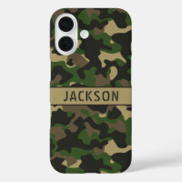 Green Brown Camouflage Personalized