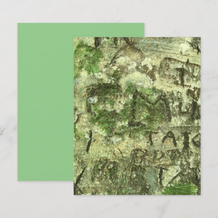 Green Brown Carved Bark Texture Scrapbook Paper