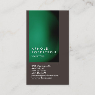 Green Brown Customize Professional Business Card