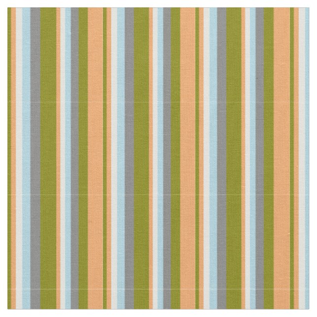 Green, Brown, Light Cyan, Light Blue, and Grey Fabric (Close Up)