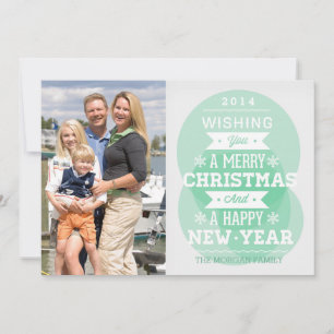 Green bubble typography Christmas holiday photo