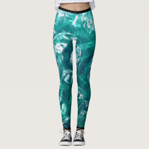 Green Bubble Wrap Leggings