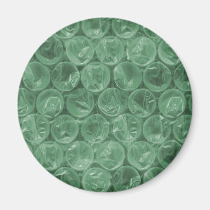 Green bubble wrap pattern magnet