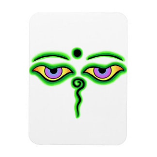 Green Buddha Eyes.png Magnet