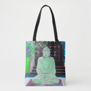 Green Buddha Tote Bag