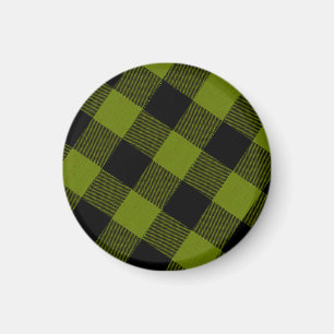 Green Buffalo Check Garden Magnet