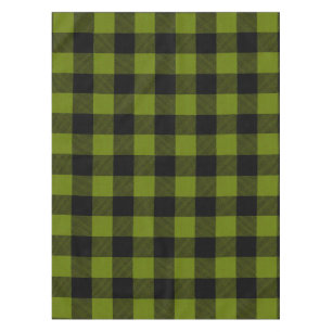 Green Buffalo Check Garden Tablecloth