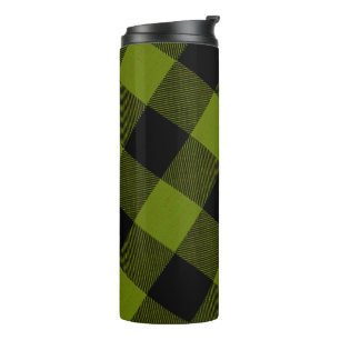 Green Buffalo Check Garden Thermal Tumbler