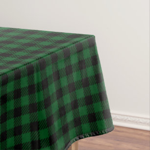 Green Buffalo Check Tablecloth