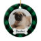 Green Buffalo Plaid Custom Pet Puppy Dog Photo