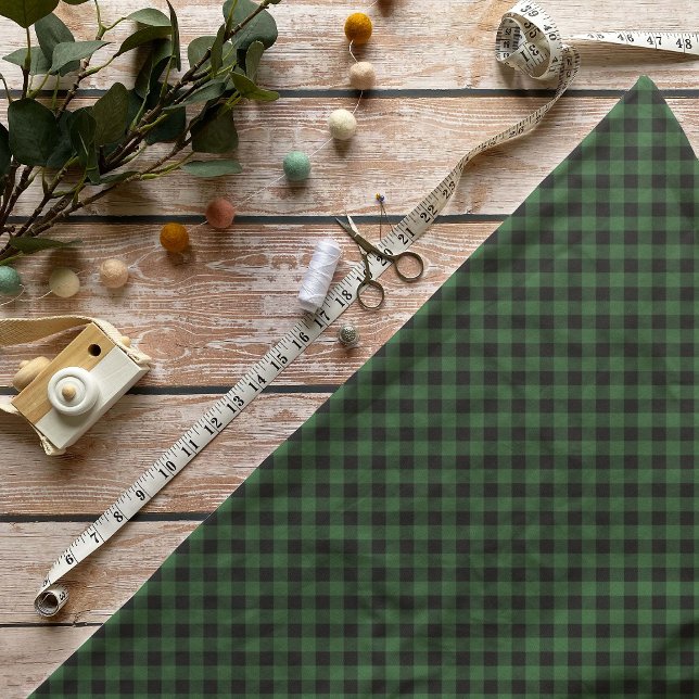 Green Buffalo Plaid Fabric (Creator Uploaded)