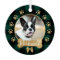 Green Buffalo Plaid Pattern Gold Bow Family Photo 