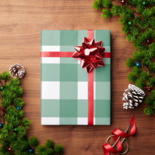 Green Buffalo Plaid Wrapping Paper