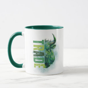 Green bull   Trade Design   Marble Mug