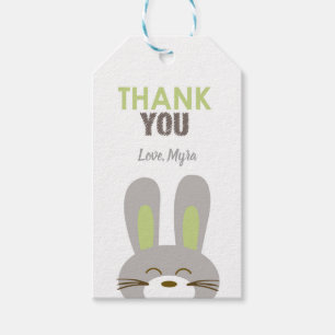Green Bunny Gift tag