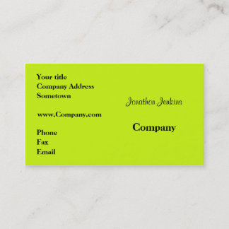 Green Business Card
