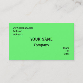 Green Business Card