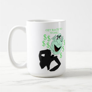 Green business executive puppet coffee mug