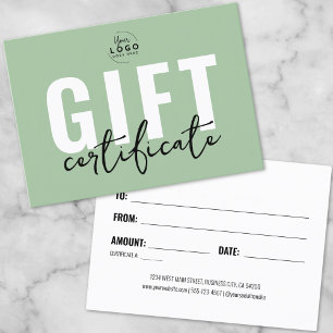 Green Business Gift Certificate
