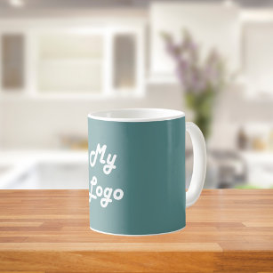 Green business logo coffee mug
