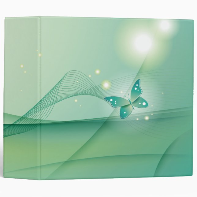 Green Butterfly Dreams Binder (Front/Spine)