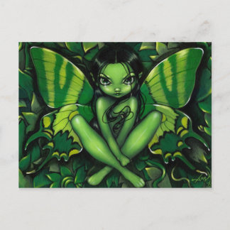 "Green Butterfly Fantasy" Postcard